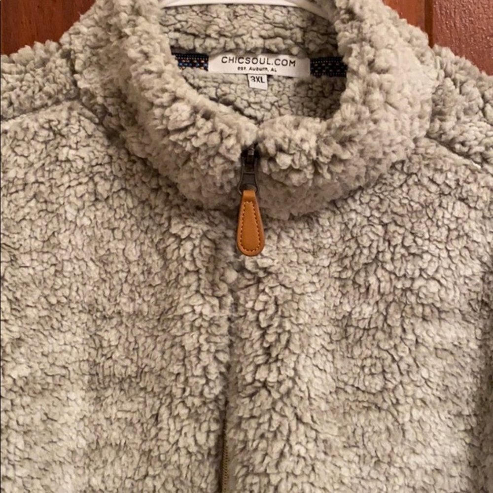 Grey Chic Soul Teddy Pullover - image 3